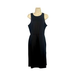 NWT Calvin Klein Black Sleeveless Sheath Midi Dress